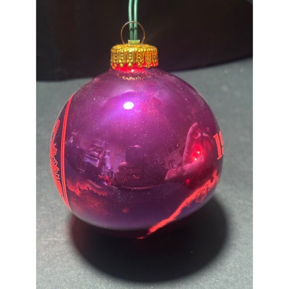 Luminetch VTG 1993 Limited Edition Glass Lighted Christmas Ornament Santa - Picture 2 of 10